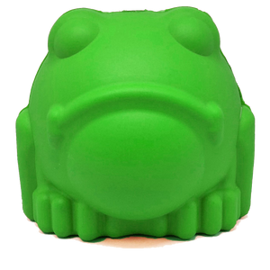 MKB Bull Frog Durable Rubber Chew Toy & Treat Dispenser - Large - Green