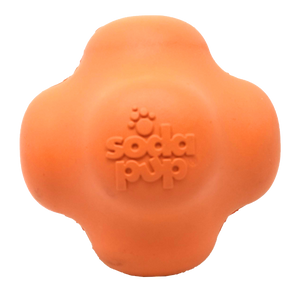 SP Crazy Bounce Ultra Durable Rubber Chew & Retrieving Toy - Large - Orange Squeeze