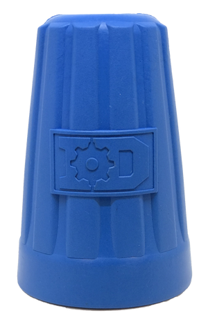 ID Wire Nut Durable Rubber Chew Toy & Treat Dispenser - Large - Blue