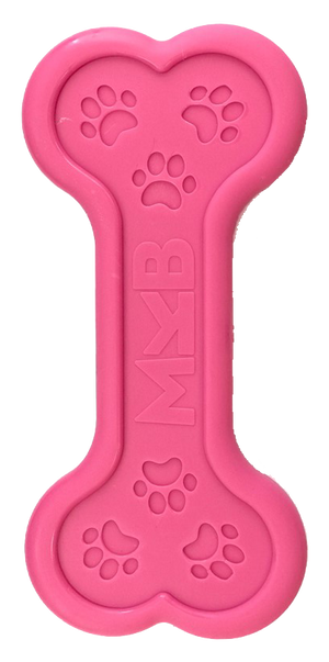 MKB Bone Ultra Durable Nylon Dog Chew Toy for Aggressive Chewers- Pink